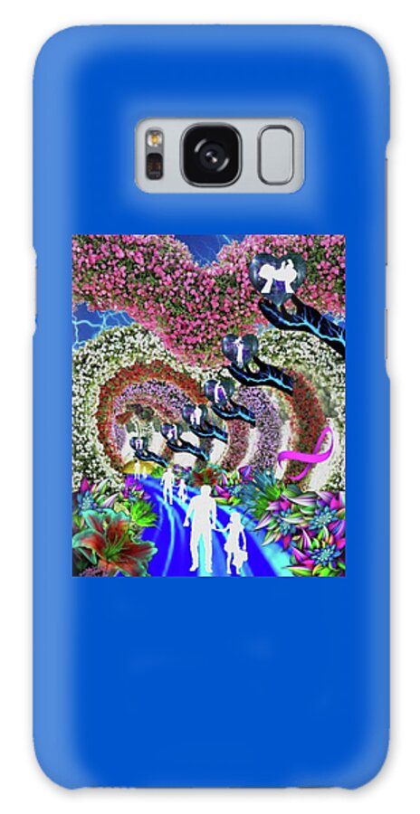 A Fathers Love Poem Galaxy Case featuring the digital art A Fathers Love Memories Lane by Stephen Battel