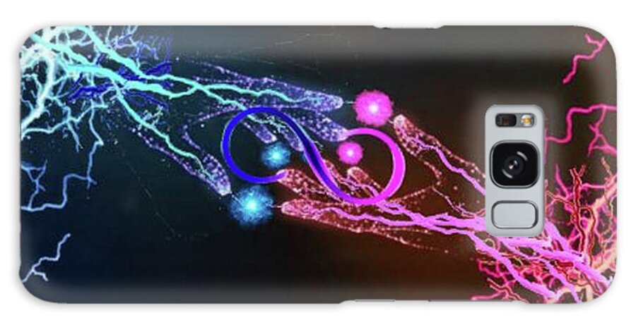 A Fathers Love Poem Galaxy Case featuring the digital art A Fathers Love Powers Infiniti by Stephen Battel