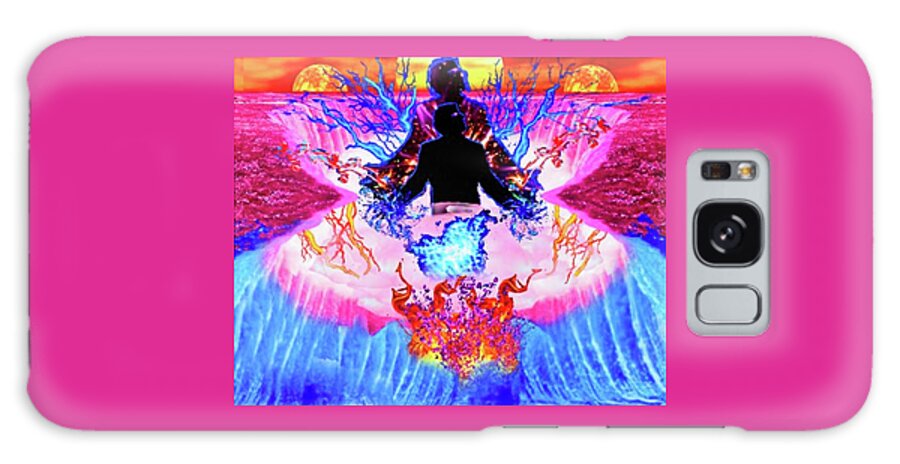 A Fathers Love Poem Galaxy Case featuring the digital art A Fathers Love Sorcerous Ascension by Stephen Battel