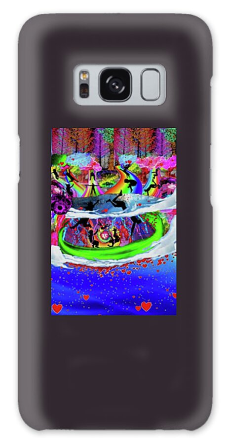 A Fathers Love Poem Galaxy Case featuring the digital art A Fathers Love Whimsical by Stephen Battel