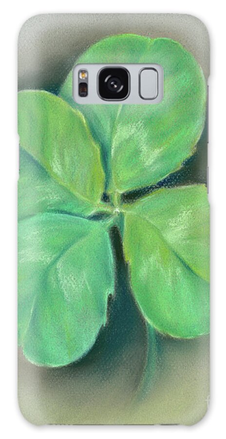 Botanical Galaxy Case featuring the painting A Four Leaf Clover for Luck by MM Anderson