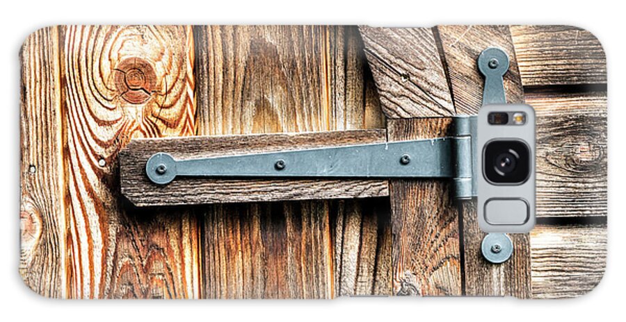 Wood Galaxy Case featuring the photograph A Knotty Doorway Up Close by Gary Slawsky