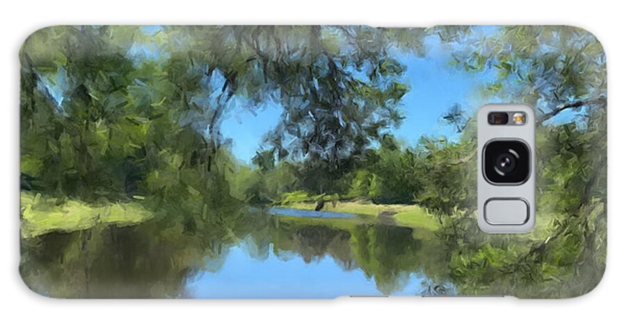 Pond Galaxy Case featuring the painting A Little Bit of Summer by Gary Arnold