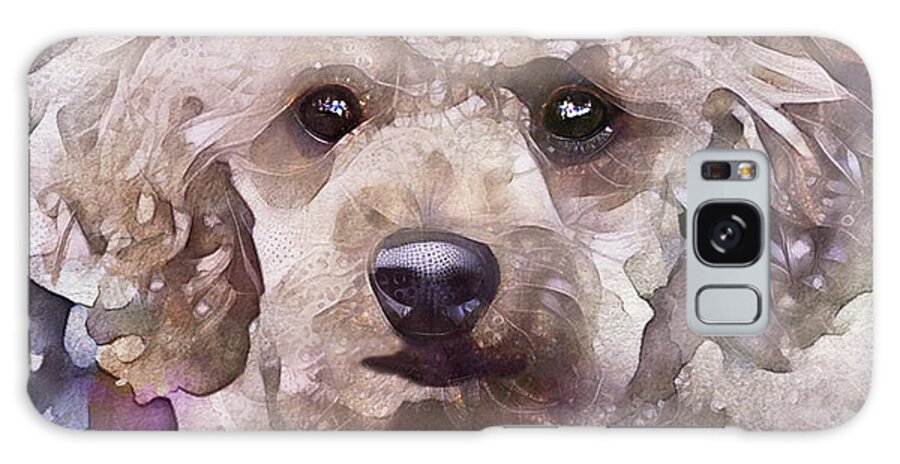 Poodles Galaxy Case featuring the digital art A Poodle Named Doodle by Peggy Collins