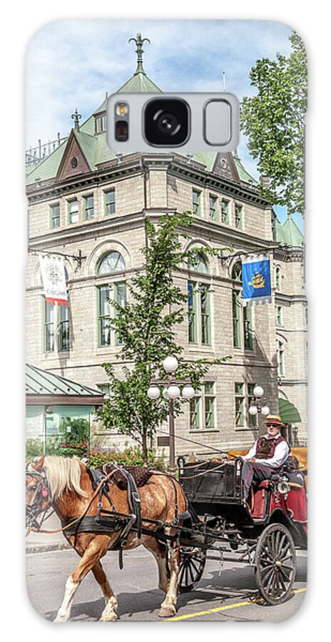 City Galaxy Case featuring the photograph A Ride in Qubec City by W Chris Fooshee