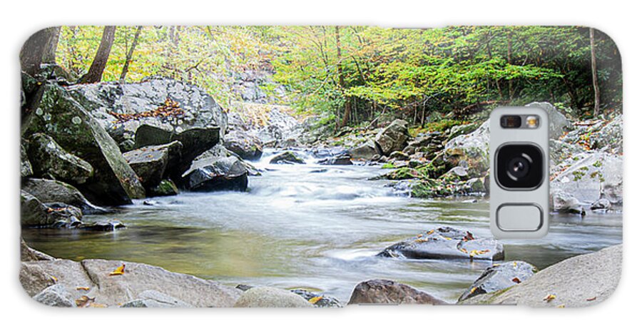 Mountain Stream Galaxy Case featuring the photograph A Rocky Mountain Stream in the Great Smokey Mountains by Bob Decker