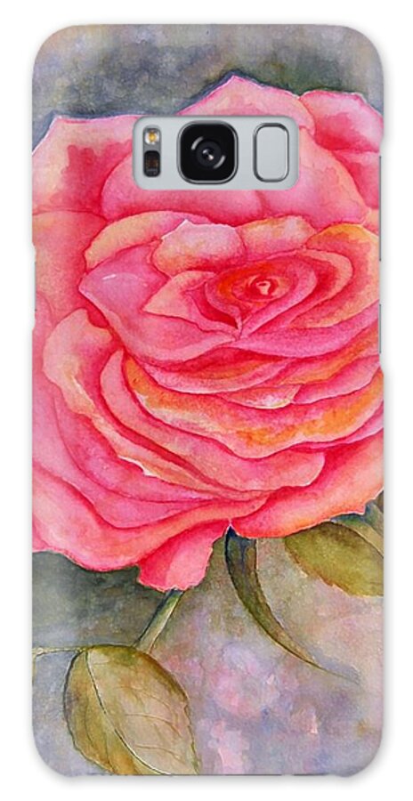 Rose Galaxy Case featuring the painting A Rose is a Rose by Vallee Johnson