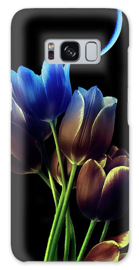 Moon Galaxy Case featuring the photograph A Sliver Of Blue Moonlight by Rene Crystal