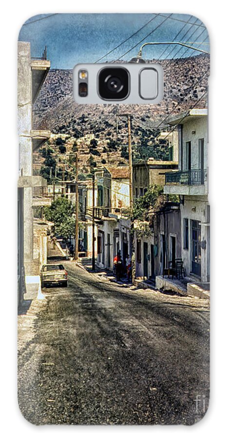 Crete Galaxy Case featuring the digital art A street on Crete by Frank Lee