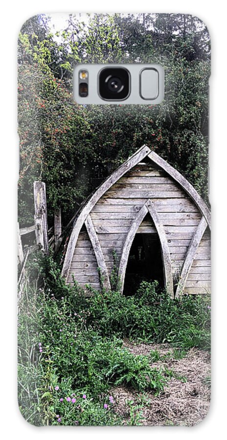 Abandoned Galaxy Case featuring the photograph A wooden shelter by Tom Gowanlock