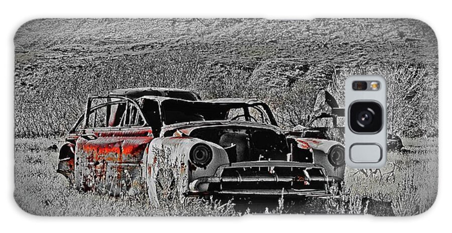  Galaxy Case featuring the digital art Abandon Car, Rock Creek Abandon Car,  by Fred Loring