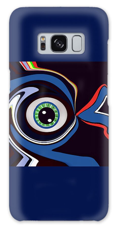 Digital Art Galaxy Case featuring the digital art Abstract graphic design by Elaine Hayward