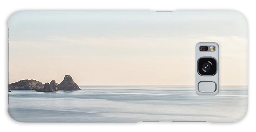 Horizzontal Galaxy Case featuring the photograph Acitrezza coastline, Sicily by Mirko Chessari