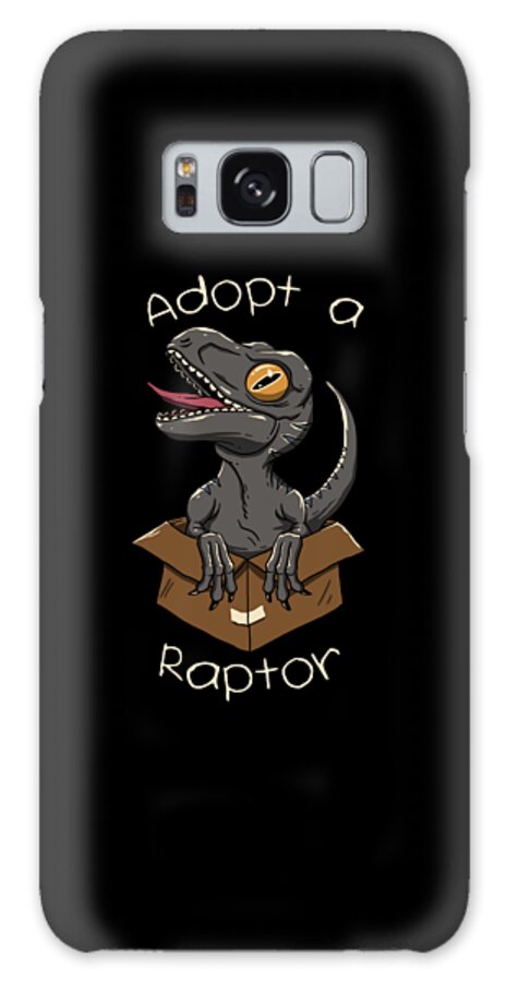 Raptor Galaxy Case featuring the digital art Adopt a Raptor by Vincent Trinidad