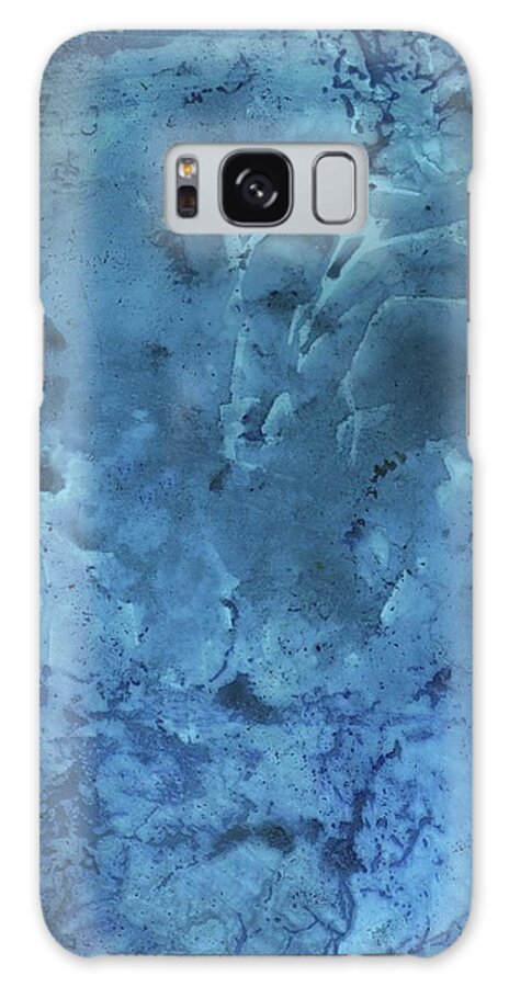 Blue Galaxy Case featuring the painting Aerial Blue by Gail Marten