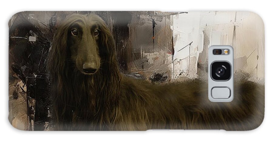Afghan Hound Galaxy Case featuring the photograph Afghan Hound by Eva Lechner