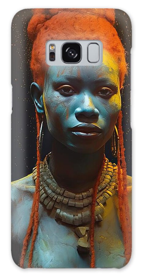 Goddess Galaxy Case featuring the painting African Goddess No.2 by My Head Cinema