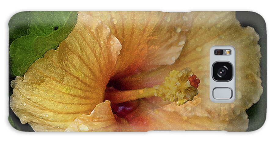 Hibiscus Galaxy Case featuring the photograph After the Rain by M Kathleen Warren