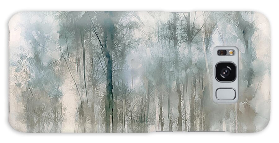Surrealistic Trees Galaxy Case featuring the painting After the Rain by Mindy Sommers