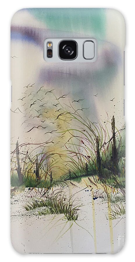 Seascape Galaxy Case featuring the painting Beach Path To The Horizon by Catherine Ludwig Donleycott