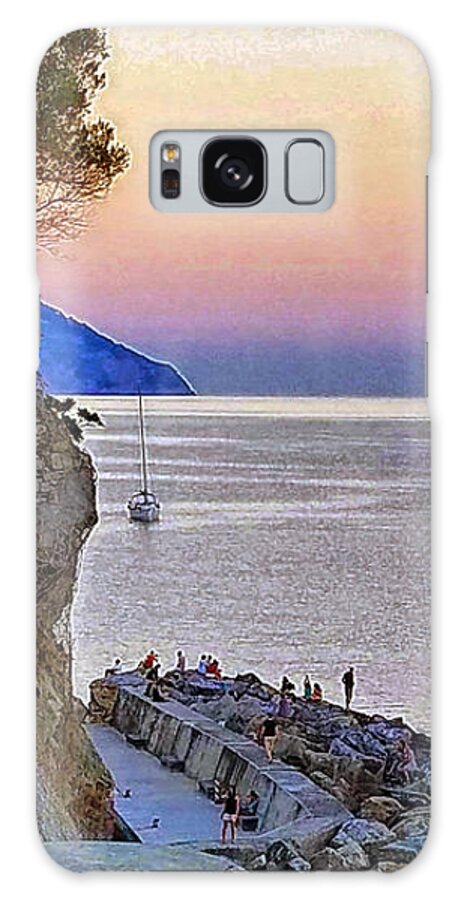 Monterosso Al Mare Galaxy Case featuring the photograph Afternoon Reverie on the Riviera by Sea Change Vibes