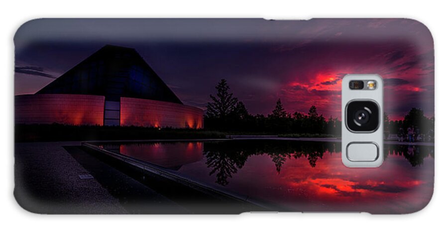 2020 Galaxy Case featuring the photograph Aga-Khan-Museum_Red-Sunset-Toronto by Dee Potter