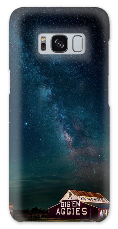 Texas Galaxy Case featuring the photograph Aggie Barn Under the Stars by David Morefield