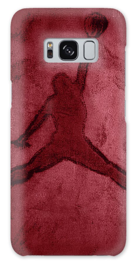 Michael Jordan Galaxy Case featuring the painting Air Jordan Abstract 2k by Brian Reaves