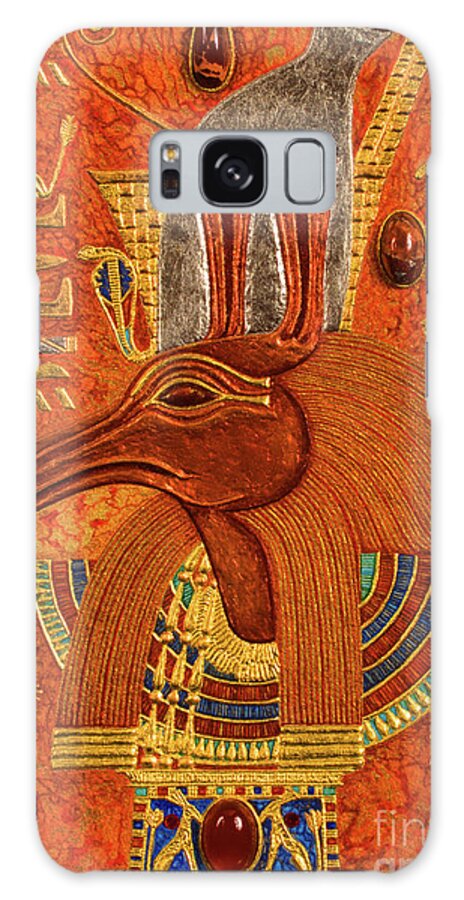 Ancient Galaxy Case featuring the mixed media Akem-Shield of Sutekh Who is Great of Strength by Ptahmassu Nofra-Uaa