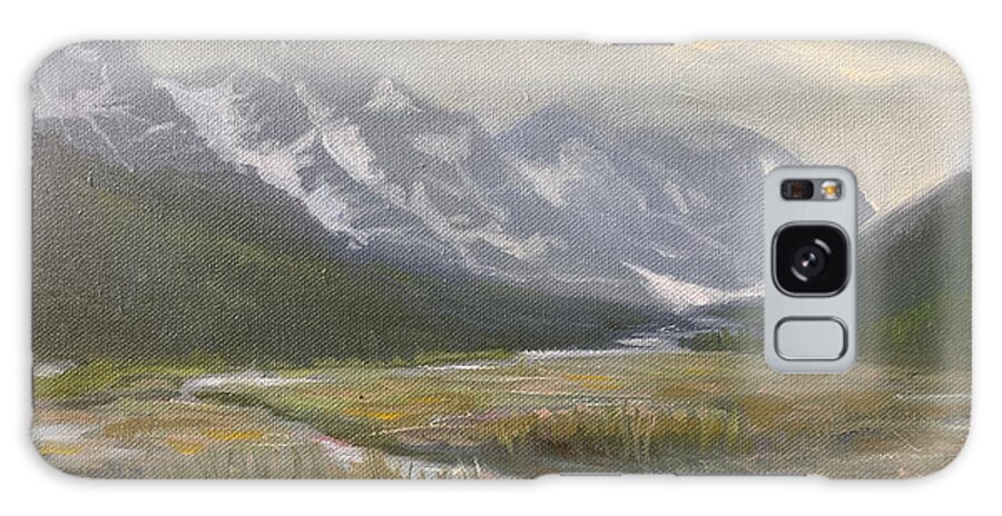 Alaskan Mountains Galaxy Case featuring the painting Alaska Gateway by Will Germino