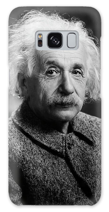 Science Galaxy Case featuring the photograph Albert Einstein by Mango Art