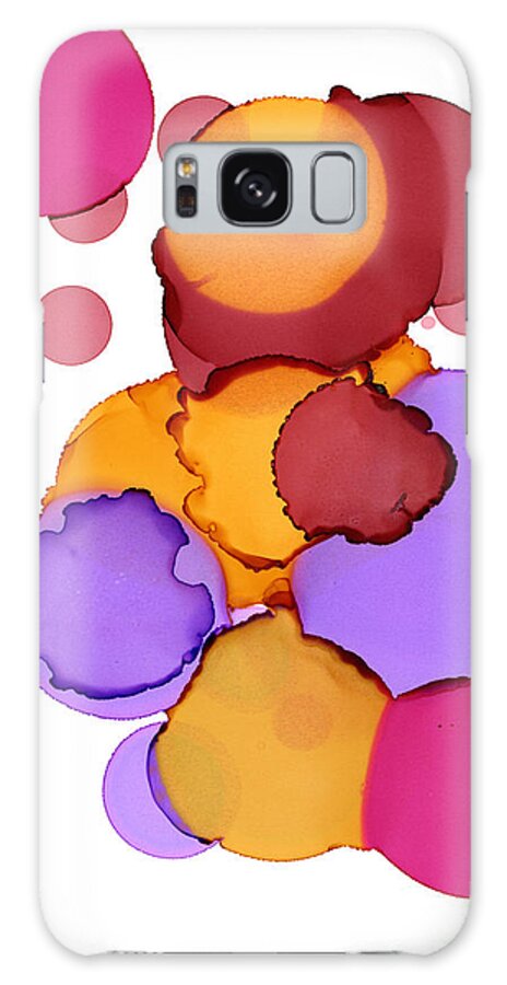 Abstract Galaxy Case featuring the painting Alcohol Ink Improvisation 12130 by Bentley Davis