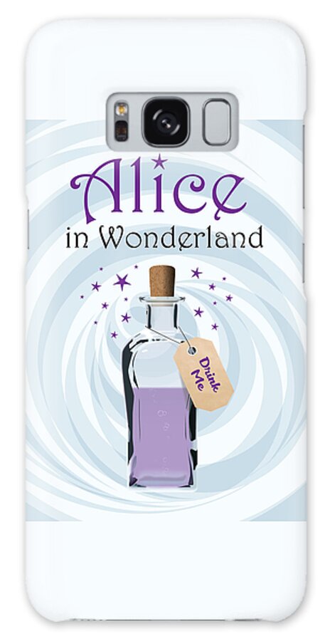 Movie Poster Galaxy Case featuring the digital art Alice in Wonderland - Alternative Movie Poster by Movie Poster Boy