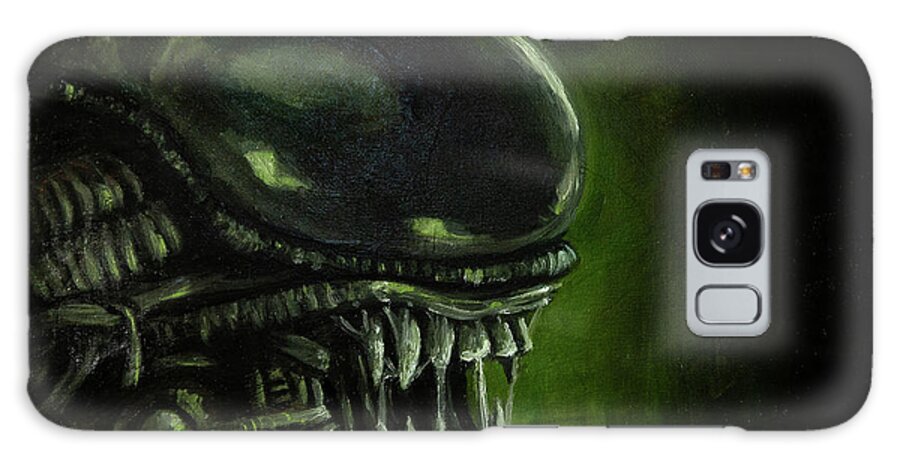 Aliens Galaxy Case featuring the painting Alien by Brett Hardin