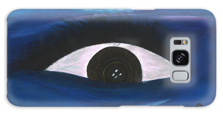 Eye Galaxy Case featuring the painting All About Emotions by Esoteric Gardens KN