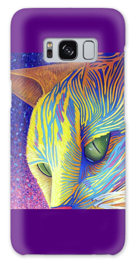 Cat Galaxy Case featuring the painting Always And Forever by Brian Commerford