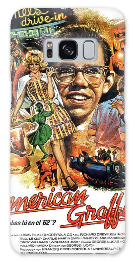 Quibus Galaxy Case featuring the mixed media ''American Graffiti'', 1973 - art by Macario Quibus by Movie World Posters