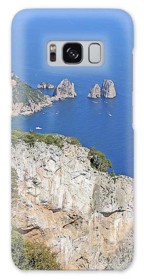 Capri Galaxy Case featuring the photograph Anacapri view by Yvonne Jasinski