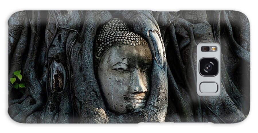 Buddha Galaxy Case featuring the photograph The Fallen Kingdom - Buddha Statue, Wat Mahathat, Thailand by Earth And Spirit