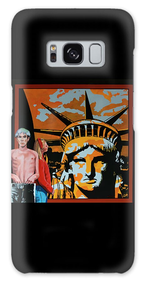 Andy Warhol Galaxy Case featuring the painting Andy Warhol Painting by Paul Meijering