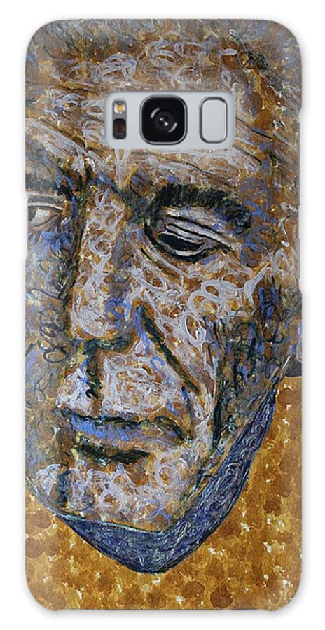 Bourdain Galaxy Case featuring the painting Anthony Bourdain original painting by Sol Luckman