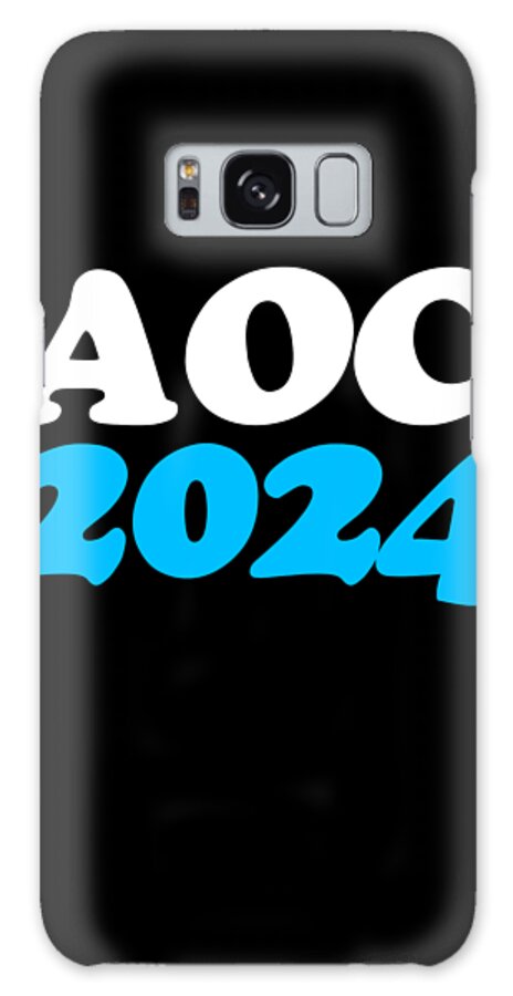 Cool Galaxy Case featuring the digital art AOC Alexandria Ocasio-Cortez 2024 by Flippin Sweet Gear
