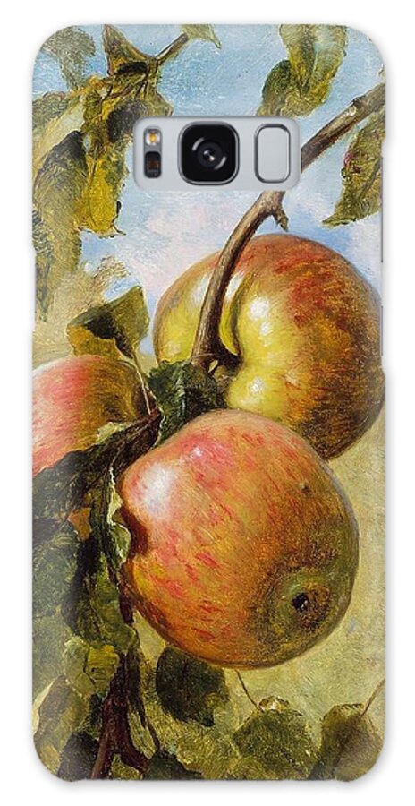 Uspd: Reproduction Galaxy Case featuring the painting Apples by Thea Recuerdo