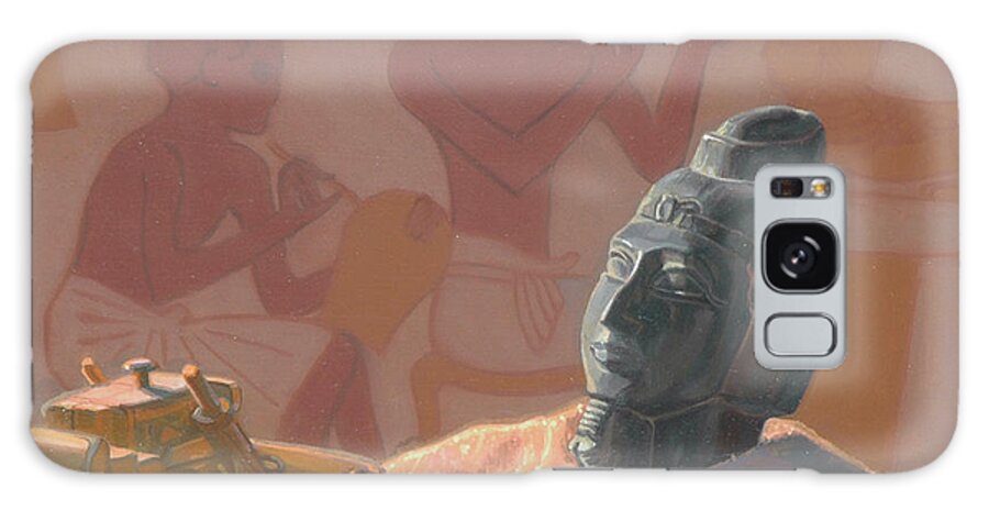 Egyptian Galaxy Case featuring the painting Archaeology by David Dozier
