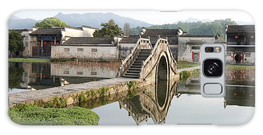 Arched Stone Bridge Galaxy Case featuring the photograph Arched Stone Bridge in Hong Village by Mingming Jiang