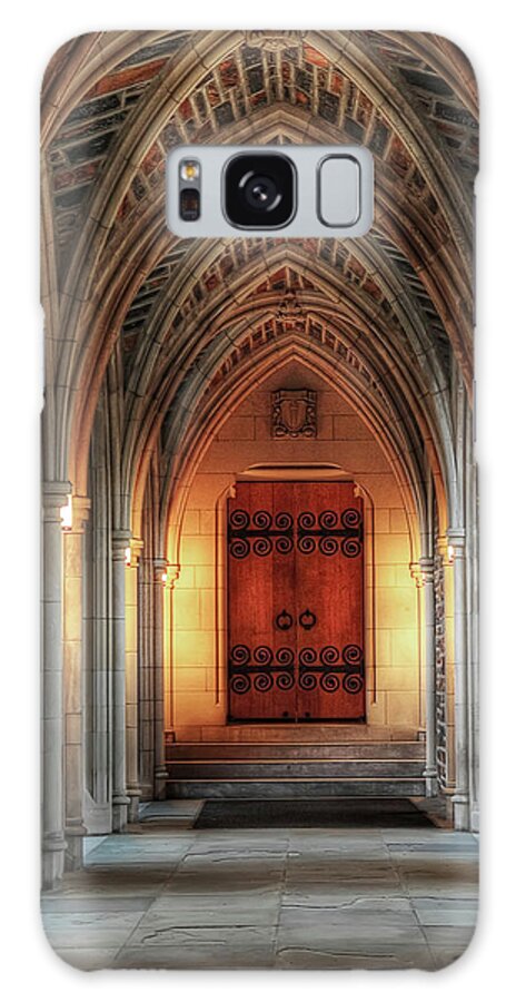 Duke University Galaxy Case featuring the photograph Arches at Duke Chapel by Kadwell Enz