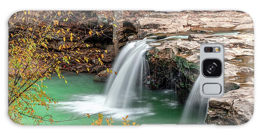 Falling Water Falls Galaxy Case featuring the photograph Arkansas Falling Water Falls In Autumn - Ozark National Forest 1x1 by Gregory Ballos