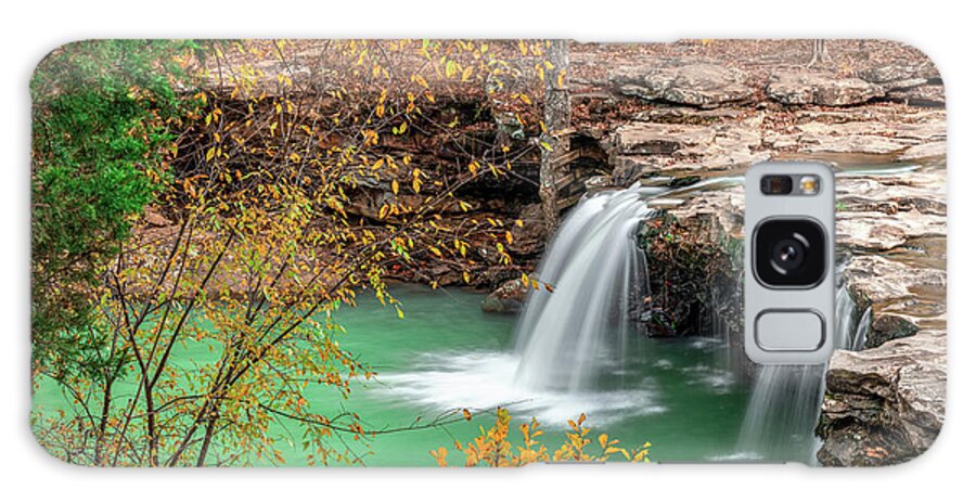 Falling Water Falls Galaxy Case featuring the photograph Arkansas Falling Water Falls In Autumn - Ozark National Forest by Gregory Ballos