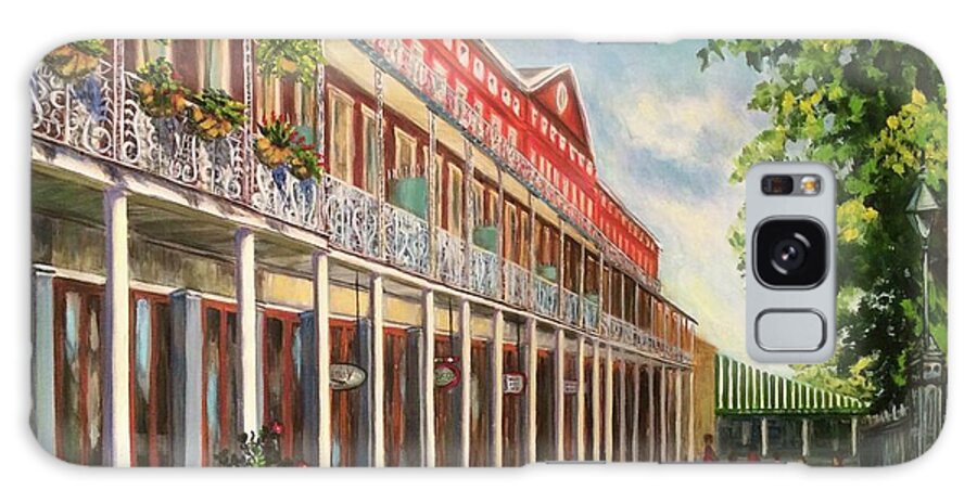 Cityscape Galaxy Case featuring the painting Around Jackson Square by Sherrell Rodgers