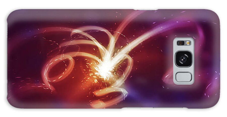 Colorful Galaxy Case featuring the digital art Art - All Things New by Matthias Zegveld